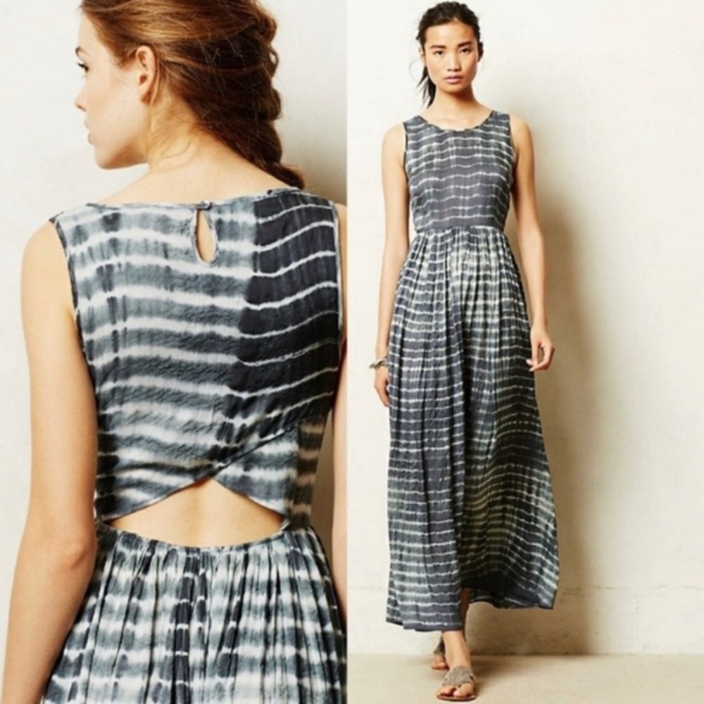 Anthropologie Tie Dye Maxi Dress
